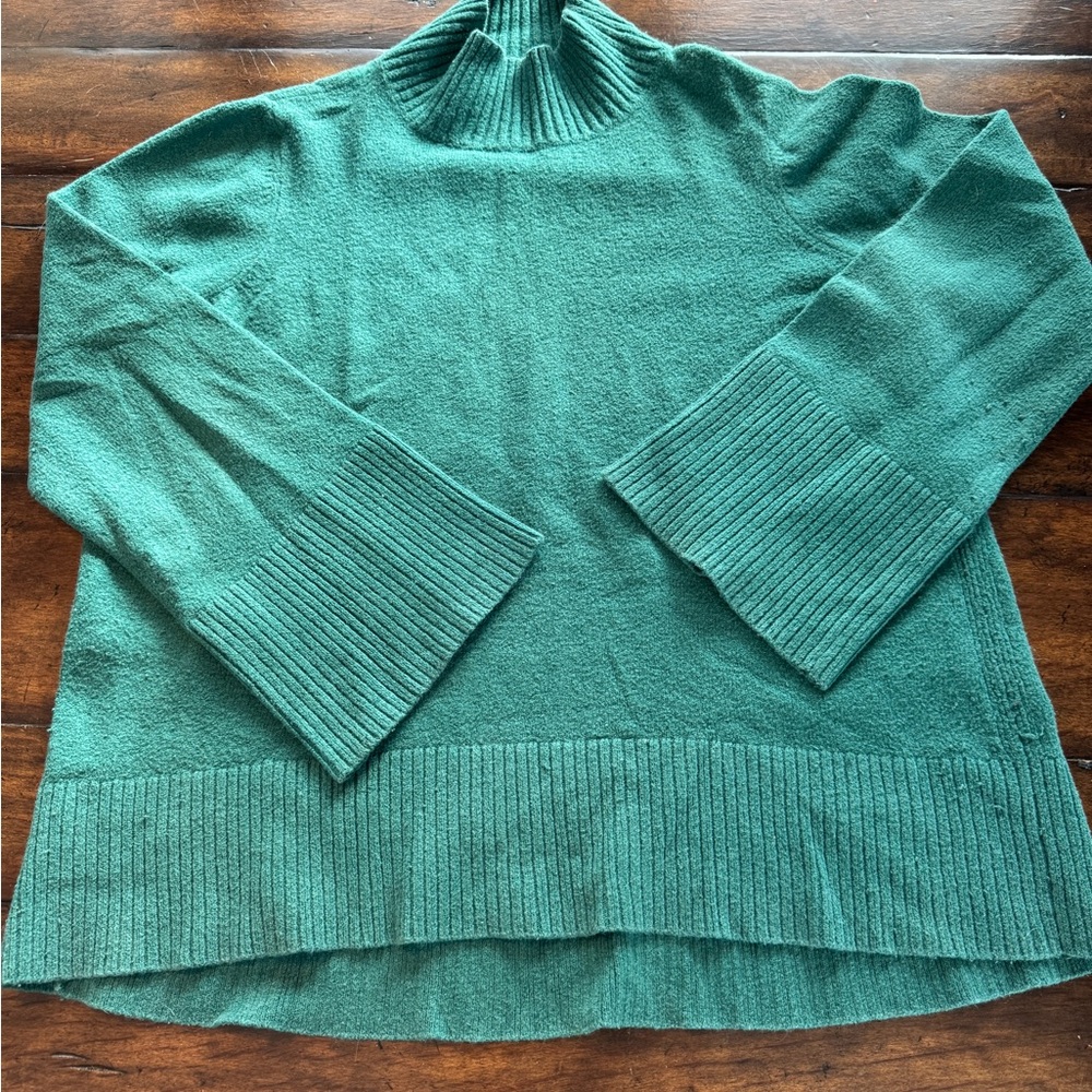 LOFT Teal Cowl Neck Sweater- Size L